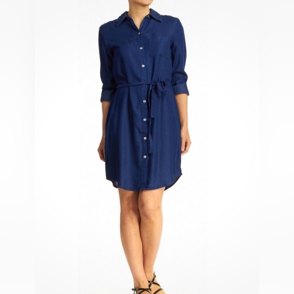 Cupio Chambray Button-Up Dress